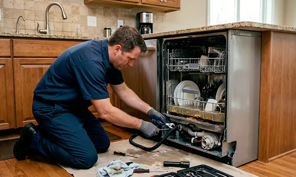 Dishwasher Not Draining Repair in Marlborough, MA