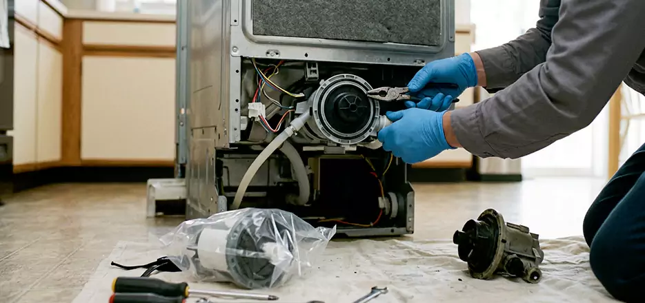 Dishwasher Motor Pump Replacement in Marlborough